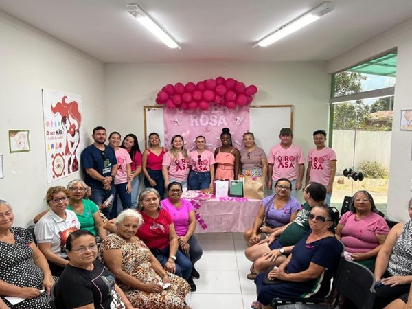 ESF PROFESSOR GASPAT REALIZOU AÇÃO ALUSIVA AO OUTUBRO ROSA NA UNIDADE